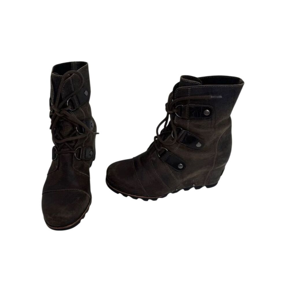 Sorel Women's Joan of Arctic II Wedge Boots Brown Size 8 Waterproof
